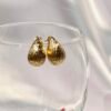 Gold Polished Berry-Shaped Earring