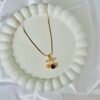 Purple Fruit  Golden Pendant
