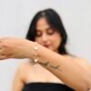 Ethereal Grace: White Butterfly Chain Bracelet