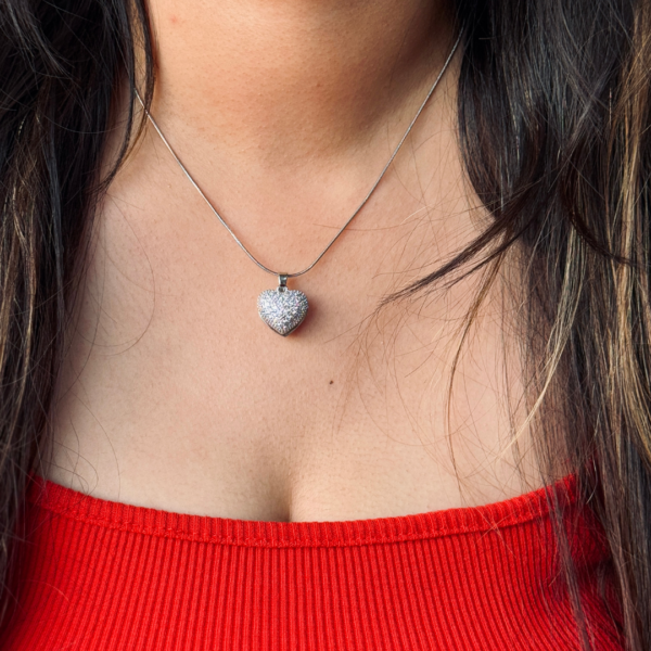 Heart shape - pearl pendant