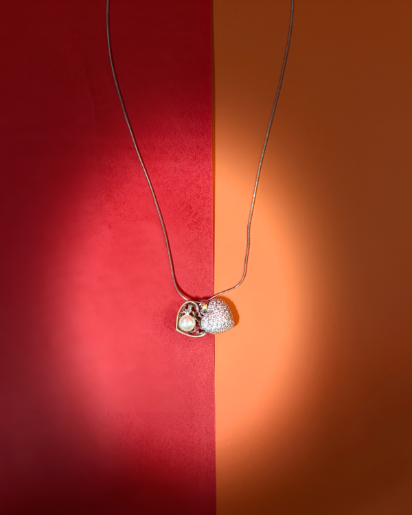 Heart shape - pearl pendant - Image 2