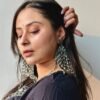 Udaan Black Polish Earrings