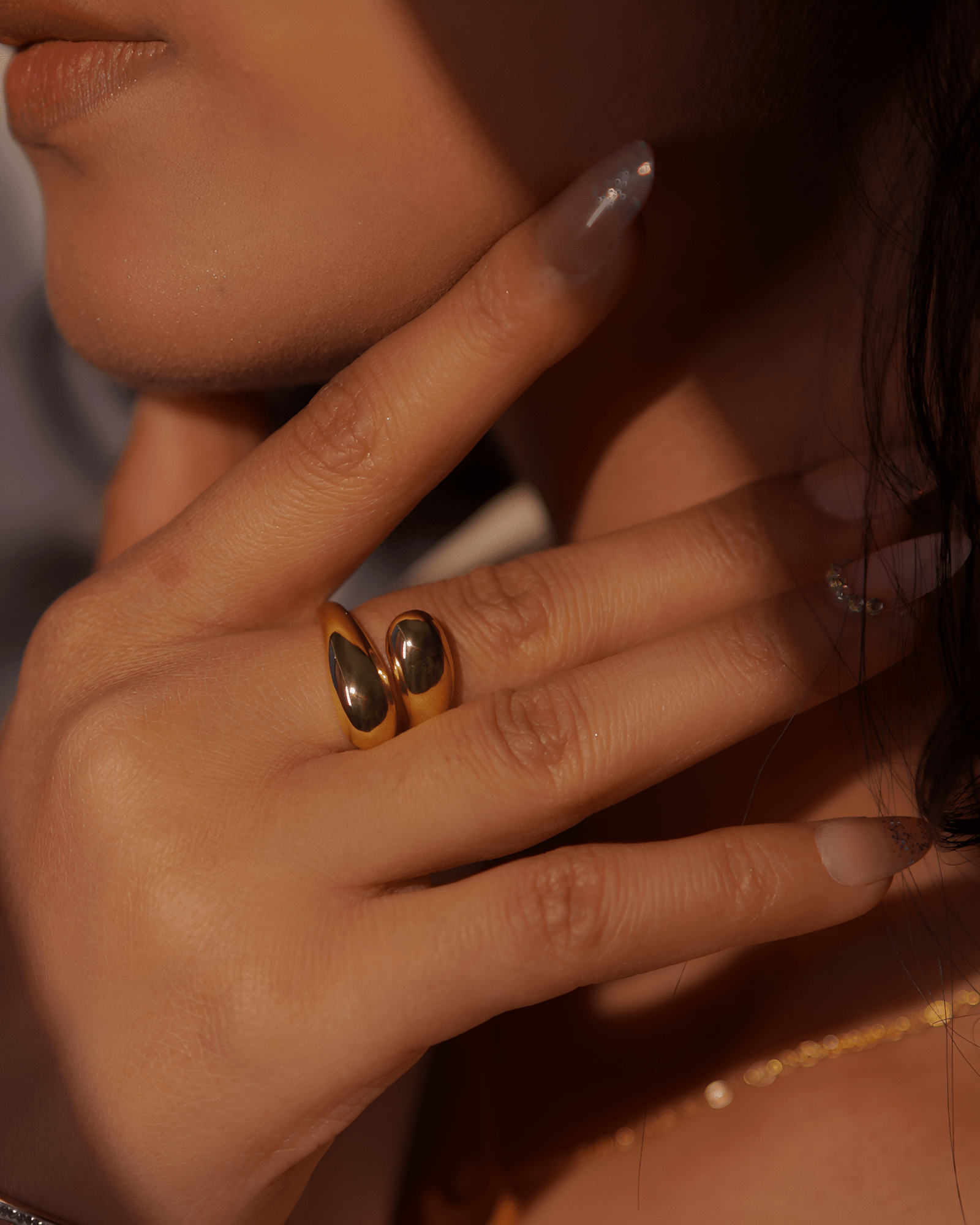 Nova Bold Adjustable Gold Ring