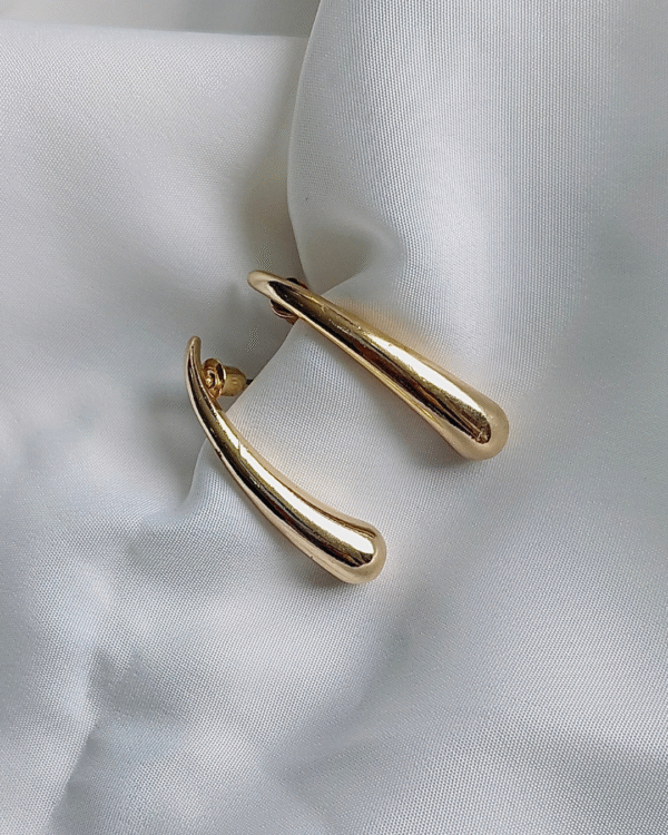 Golden curve Earrings