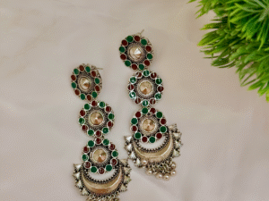 Antique Long Chandbali Earrings