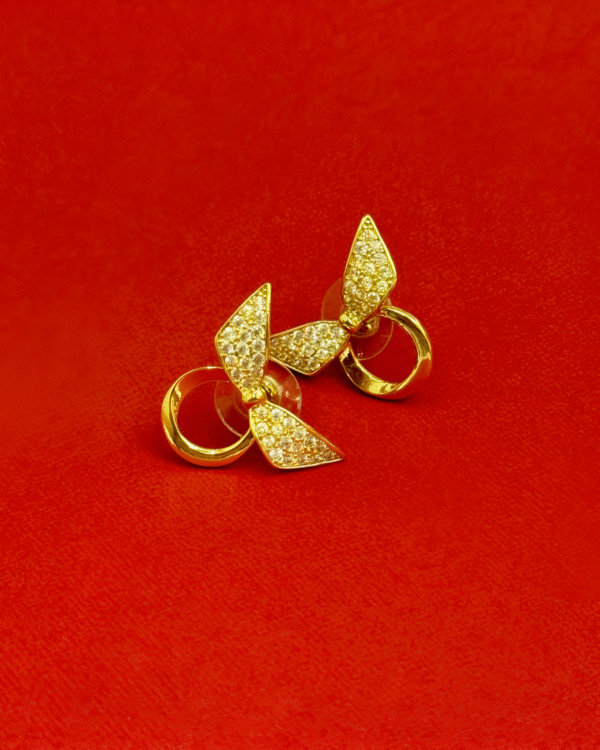 BlingBow Drop Earrings
