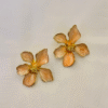 Peach Flower Earstuds